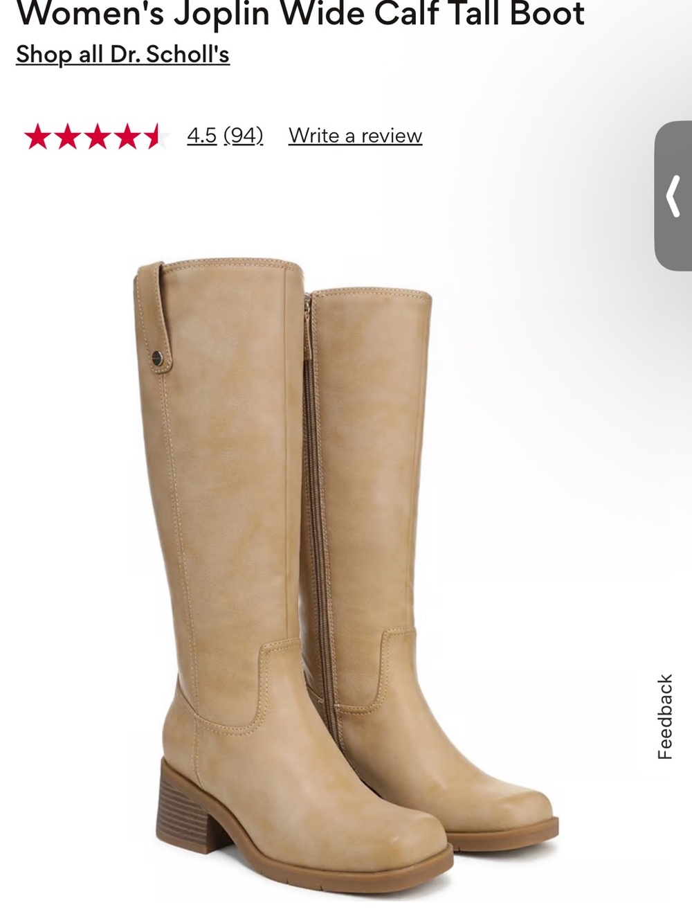 Dr. Scholl's Over-the-Knee Tall Boots in Tan